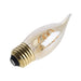SATCO/NUVO 5.5W LED CA11 Medium E26 Base 2000K 500Lm Clear Glass Amber Coil Filament Dimmable 90 CRI 120V (S14225)