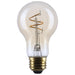 SATCO/NUVO 3.5W LED A19 Medium E26 Base 2000K 300Lm Clear Glass Amber Coil Filament Dimmable 90 CRI 120V (S14226)