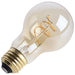 SATCO/NUVO 5.5W LED A19 Medium E26 Base 2000K 500Lm Clear Glass Amber Coil Filament Dimmable 90 CRI 120V (S14227)
