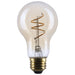 SATCO/NUVO 5.5W LED A19 Medium E26 Base 2000K 500Lm Clear Glass Amber Coil Filament Dimmable 90 CRI 120V (S14227)