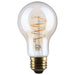 SATCO/NUVO 8W LED A19 Medium E26 Base 2000K 800Lm Clear Glass Amber Coil Filament Dimmable 90 CRI 120V (S14228)