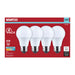 SATCO/NUVO 5W LED A19 Medium E26 Base 4000K 450Lm Plastic 80 CRI 120V 4-Pack (S14305)