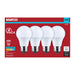 SATCO/NUVO 5W LED A19 Medium E26 Base 5000K 450Lm Plastic 80 CRI 120V 4-Pack (S14307)
