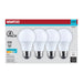 SATCO/NUVO 5W LED A19 Medium E26 Base 5000K 450Lm Plastic 80 CRI 120V 4-Pack (S14307)