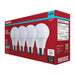 SATCO/NUVO 5W LED A19 Medium E26 Base 5000K 450Lm Plastic 80 CRI 120V 4-Pack (S14307)
