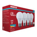 SATCO/NUVO 5W LED A19 Medium E26 Base 5000K 450Lm Plastic 80 CRI 120V 4-Pack (S14307)