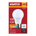 SATCO/NUVO 8.5W LED A19 Medium E26 Base 2700K 800Lm Plastic 80 CRI 120V 1-Pack (S14308)