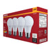SATCO/NUVO 8.5W LED A19 Medium E26 Base 2700K 800Lm Plastic 80 CRI 120V 4-Pack (S14309)