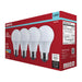 SATCO/NUVO 8.5W LED A19 Medium E26 Base 4000K 800Lm Plastic 80 CRI 120V 4-Pack (S14316)