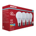 SATCO/NUVO 8.5W LED A19 Medium E26 Base 4000K 800Lm Plastic 80 CRI 120V 4-Pack (S14316)