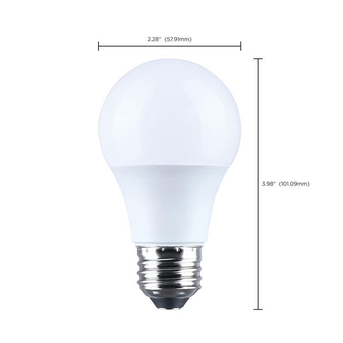 SATCO/NUVO 8.5W LED A19 Medium E26 Base 5000K 800Lm Plastic 80 CRI 120V 1-Pack (S14319)
