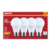 SATCO/NUVO 12W LED A19 Medium E26 Base 2700K 1100Lm Plastic 80 CRI 120V 4-Pack (S14323)