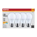 SATCO/NUVO 12W LED A19 Medium E26 Base 2700K 1100Lm Plastic 80 CRI 120V 4-Pack (S14323)
