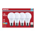 SATCO/NUVO 12W LED A19 Medium E26 Base 4000K 1100Lm Plastic 80 CRI 120V 4-Pack (S14328)
