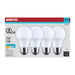 SATCO/NUVO 12W LED A19 Medium E26 Base 5000K 1100Lm Plastic 80 CRI 120V 4-Pack (S14330)