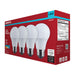 SATCO/NUVO 12W LED A19 Medium E26 Base 5000K 1100Lm Plastic 80 CRI 120V 4-Pack (S14330)