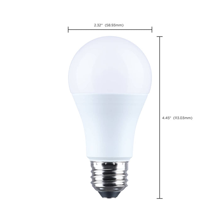 SATCO/NUVO 15W LED A19 Medium E26 Base 4000K 1600Lm Plastic 80 CRI 120V 1-Pack (S14338)