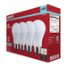 SATCO/NUVO 15W LED A19 Medium E26 Base 4000K 1600Lm Plastic 80 CRI 120V 4-Pack (S14339)
