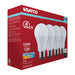 SATCO/NUVO 15W LED A19 Medium E26 Base 4000K 1600Lm Plastic 80 CRI 120V 4-Pack (S14339)