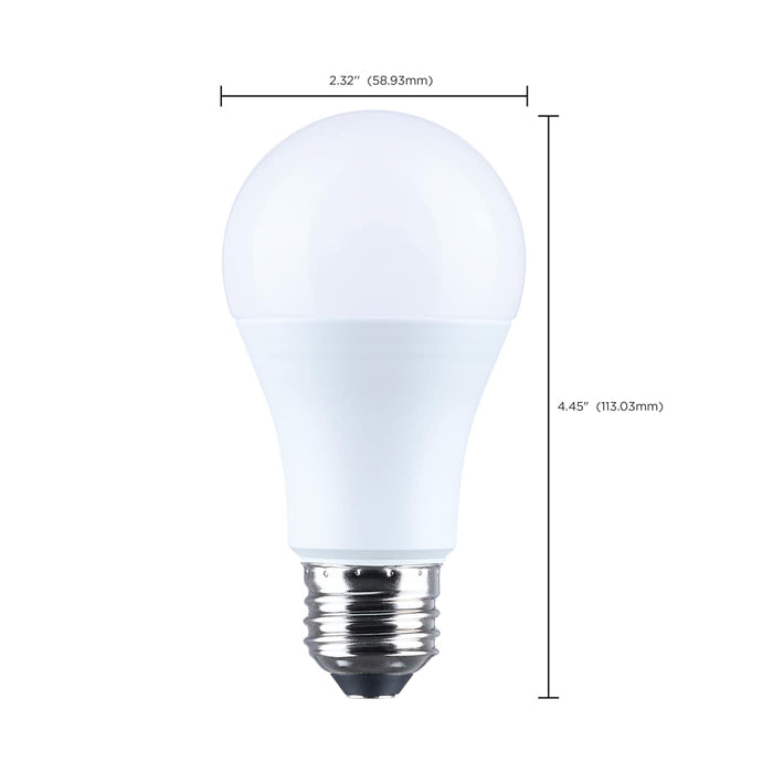 SATCO/NUVO 15W LED A19 Medium E26 Base 4000K 1600Lm Plastic 80 CRI 120V 4-Pack (S14339)