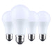 SATCO/NUVO 15W LED A19 Medium E26 Base 4000K 1600Lm Plastic 80 CRI 120V 4-Pack (S14339)