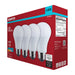 SATCO/NUVO 15W LED A19 Medium E26 Base 5000K 1600Lm Plastic 80 CRI 120V 4-Pack (S14342)
