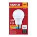 SATCO/NUVO 6.5W LED A19 Medium E26 Base 2700K 450Lm Plastic 90 CRI 120V 1-Pack (S14344)