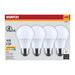 SATCO/NUVO 6.5W LED A19 Medium E26 Base 2700K 450Lm Plastic 90 CRI 120V 4-Pack (S14345)