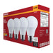 SATCO/NUVO 6.5W LED A19 Medium E26 Base 2700K 450Lm Plastic 90 CRI 120V 4-Pack (S14345)