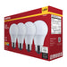 SATCO/NUVO 6.5W LED A19 Medium E26 Base 3000K 450Lm Plastic 90 CRI 120V 4-Pack (S14347)