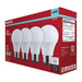 SATCO/NUVO 6.5W LED A19 Medium E26 Base 4000K 450Lm Plastic 90 CRI 120V 4-Pack (S14349)