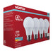 SATCO/NUVO 6.5W LED A19 Medium E26 Base 4000K 450Lm Plastic 90 CRI 120V 4-Pack (S14349)