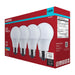 SATCO/NUVO 6.5W LED A19 Medium E26 Base 5000K 450Lm Plastic 90 CRI 120V 4-Pack (S14351)