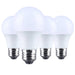 SATCO/NUVO 6.5W LED A19 Medium E26 Base 5000K 450Lm Plastic 90 CRI 120V 4-Pack (S14351)