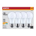SATCO/NUVO 9.8W LED A19 Medium E26 Base 2700K 800Lm Plastic 90 CRI 120V 4-Pack (S14353)