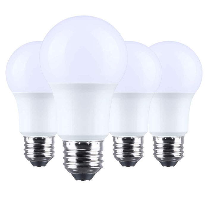 SATCO/NUVO 9.8W LED A19 Medium E26 Base 2700K 800Lm Plastic 90 CRI 120V 4-Pack (S14353)