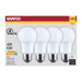 SATCO/NUVO 9.8W LED A19 Medium E26 Base 3000K 800Lm Plastic 90 CRI 120V 4-Pack (S14356)