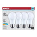 SATCO/NUVO 9.8W LED A19 Medium E26 Base 4000K 800Lm Plastic 90 CRI 120V 4-Pack (S14359)