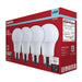 SATCO/NUVO 9.8W LED A19 Medium E26 Base 4000K 800Lm Plastic 90 CRI 120V 4-Pack (S14359)