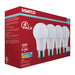 SATCO/NUVO 9.8W LED A19 Medium E26 Base 4000K 800Lm Plastic 90 CRI 120V 4-Pack (S14359)