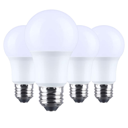 SATCO/NUVO 9.8W LED A19 Medium E26 Base 4000K 800Lm Plastic 90 CRI 120V 4-Pack (S14359)