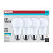SATCO/NUVO 9.8W LED A19 Medium E26 Base 5000K 800Lm Plastic 90 CRI 120V 4-Pack (S14362)