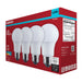 SATCO/NUVO 9.8W LED A19 Medium E26 Base 5000K 800Lm Plastic 90 CRI 120V 4-Pack (S14362)