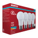 SATCO/NUVO 9.8W LED A19 Medium E26 Base 5000K 800Lm Plastic 90 CRI 120V 4-Pack (S14362)