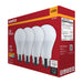SATCO/NUVO 13.5W LED A19 Medium E26 Base 2700K 1100Lm Plastic 90 CRI 120V 4-Pack (S14369)