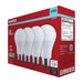 SATCO/NUVO 13.5W LED A19 Medium E26 Base 4000K 1100Lm Plastic 90 CRI 120V 4-Pack (S14373)