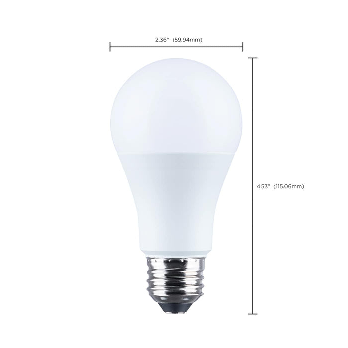 SATCO/NUVO 16.5W LED A19 Medium E26 Base 4000K 1500Lm Plastic 90 CRI 120V 1-Pack (S14379)