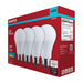 SATCO/NUVO 16.5W LED A19 Medium E26 Base 5000K 1500Lm Plastic 90 CRI 120V 4-Pack (S14382)