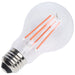 SATCO/NUVO 8W LED A19 Straight Filament Red Light Glass 800Lm 120V Non-dimmagle1-Pack (S14384)