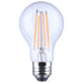 SATCO/NUVO 8W LED A19 Straight Filament Orange Light Glass 800Lm 120V Non-dimmagle1-Pack (S14385)